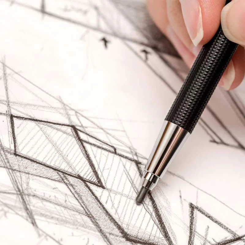 2.0MM Mechanical Pencil Set 2B Automatic Pencils Lápices with Color/black Lead Core for Art Sketch Write Handicraft 4