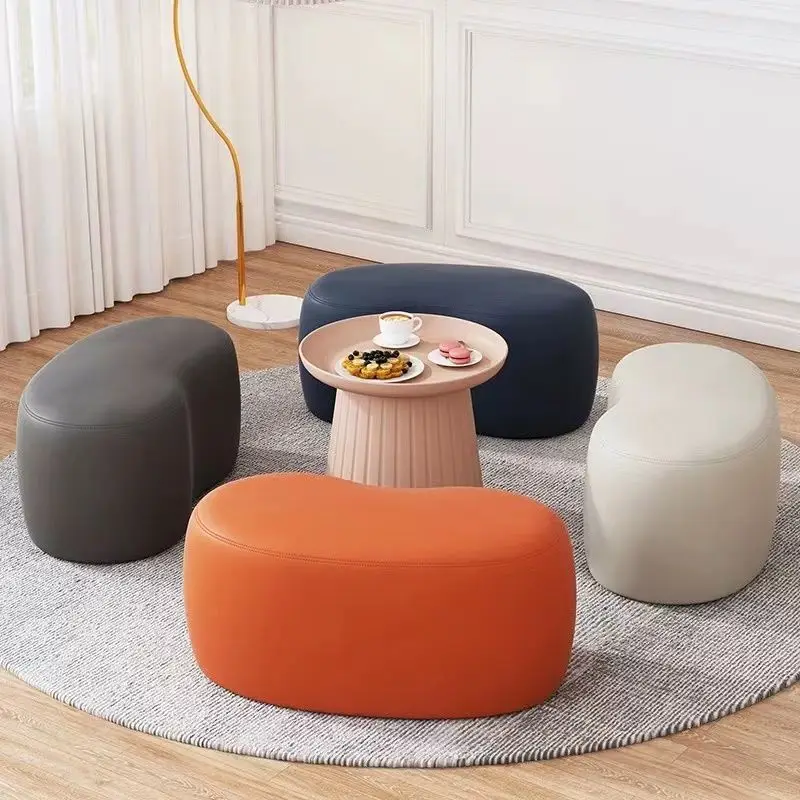 

Modern Simple Small Stools Living Room Shoe Changing Stool Household Stools & Ottomans Creative Technology Cloth Sofa Bench