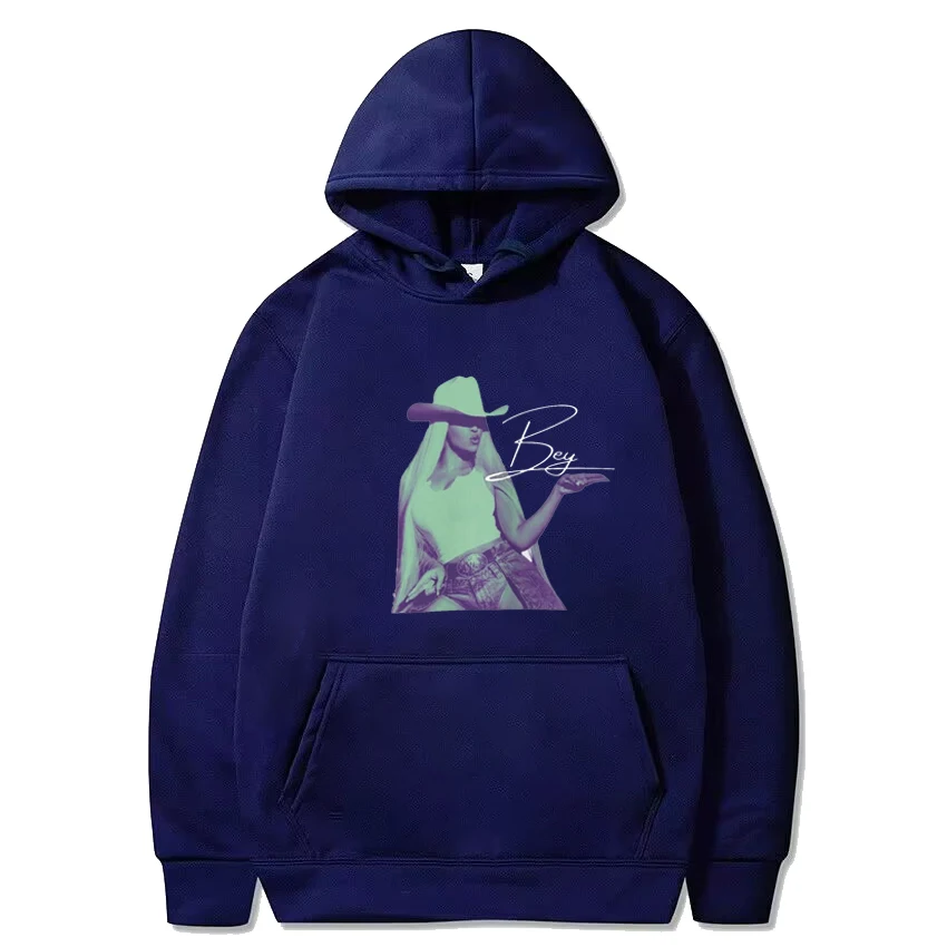 Hot Singer Beyonce 90s music print black Hoodie Men Women vintage Casual Loose Sweatshirt Unisex Fleece Long sleeve pullovers