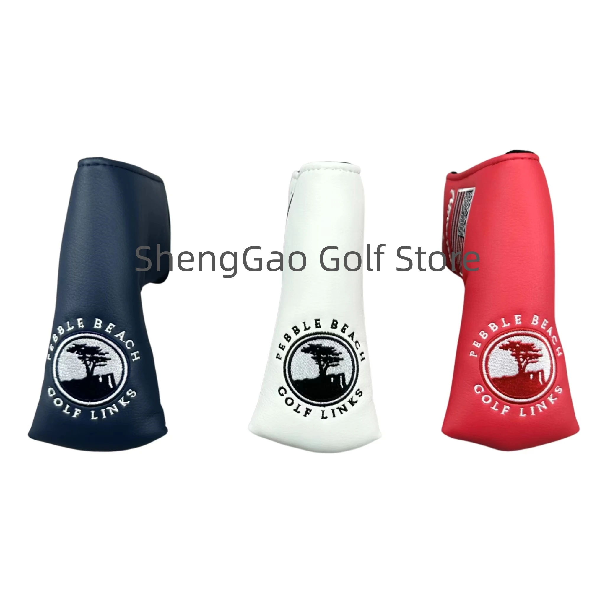 1pc Golf Putter Cover PU Leather Closure Pine Pattern Golf Club Cover Blade Putter Cover Protector 3