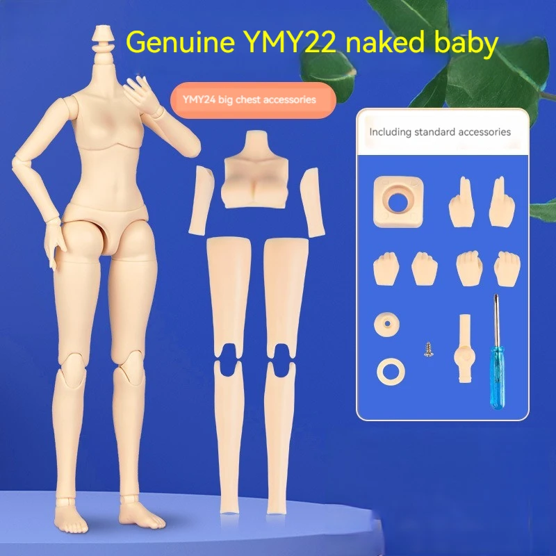 YESTARY Obitsu 구형 관절 인형 바디 YMY22 YMY24, Blythe Qbaby BJD 1/6 인형 액세서리, 여성 바디 장난감, 소녀 선물