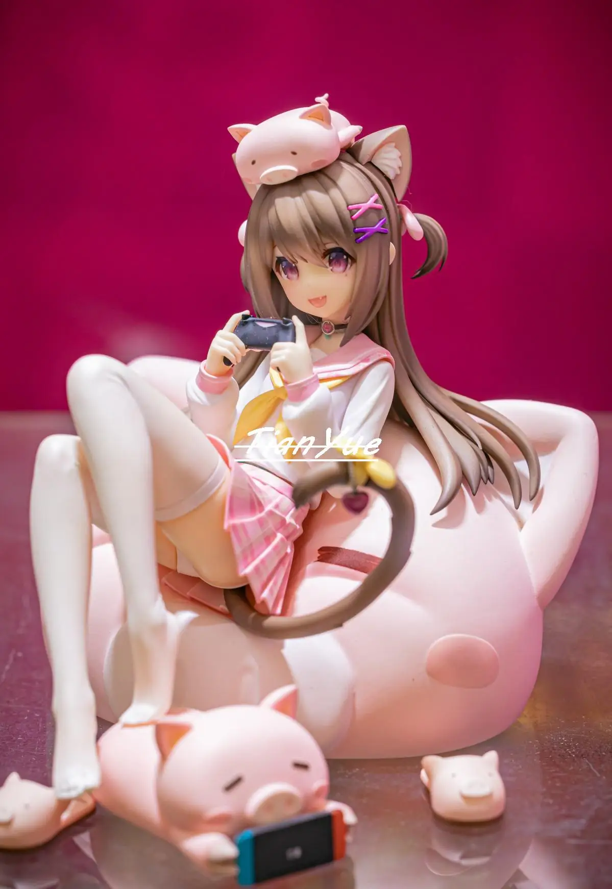 

Anime Raise Dream Asaki vtb BISON cute Girls PVC Action Figure Model Toys 18cm