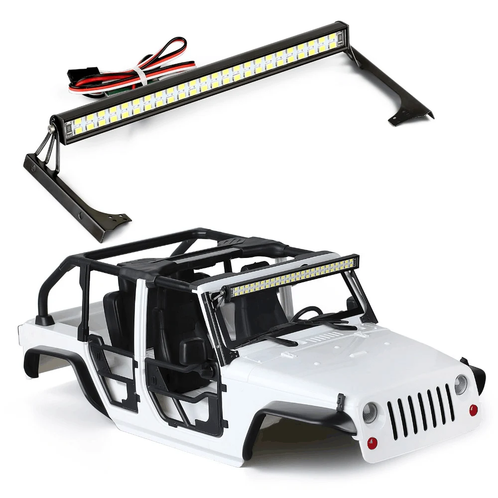 Panel de luz LED de piezas, barra de Control para 1/10 RC Crawler Axial 90046 SCX10 III AXI03007 Jeep Wrangler, 1 unidad