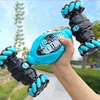 4WD RC Drift Car With Music Led Lights 2.4G Gesture Radio Remote Control Spray Stunt Car 360° Rotating Climbing Car Toys Gift 4