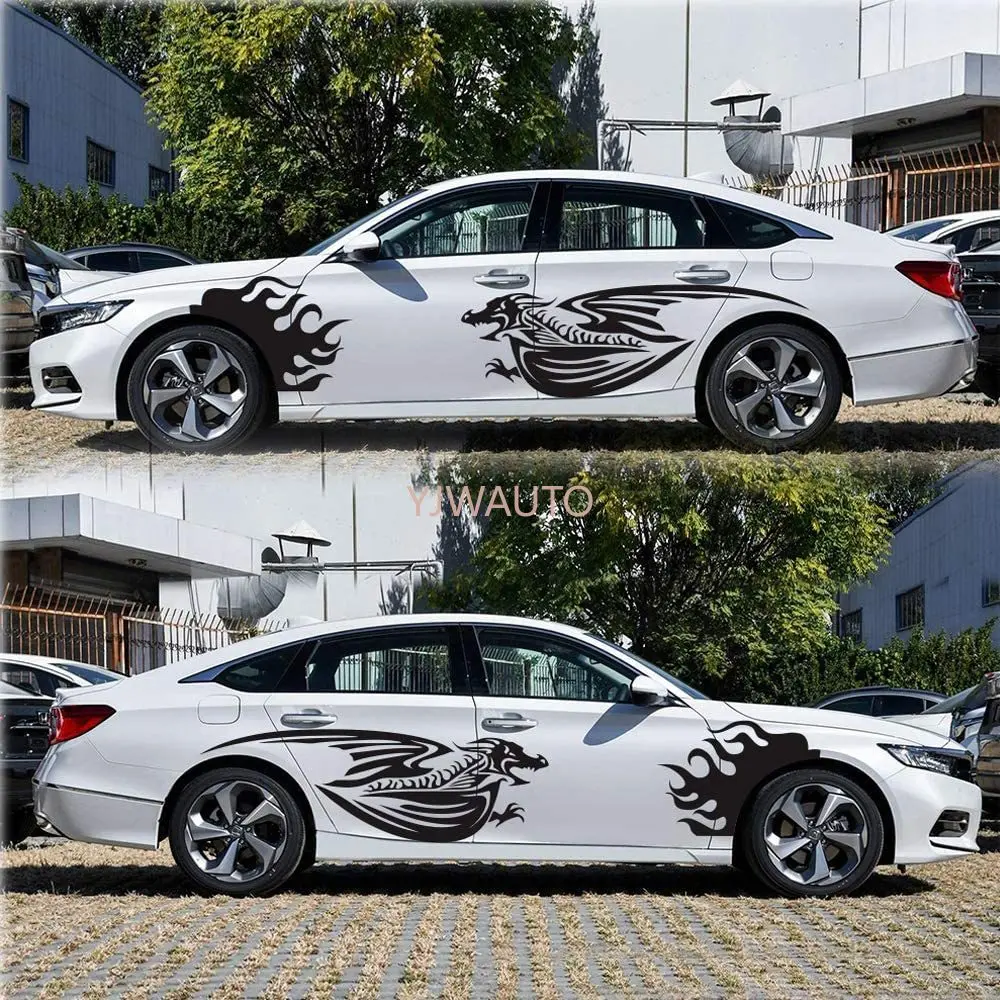 

Car Body Stickers Modified Car Styling Decals Fire-Breathing Flying Dragon Totem Personalized SUV Body Stickers