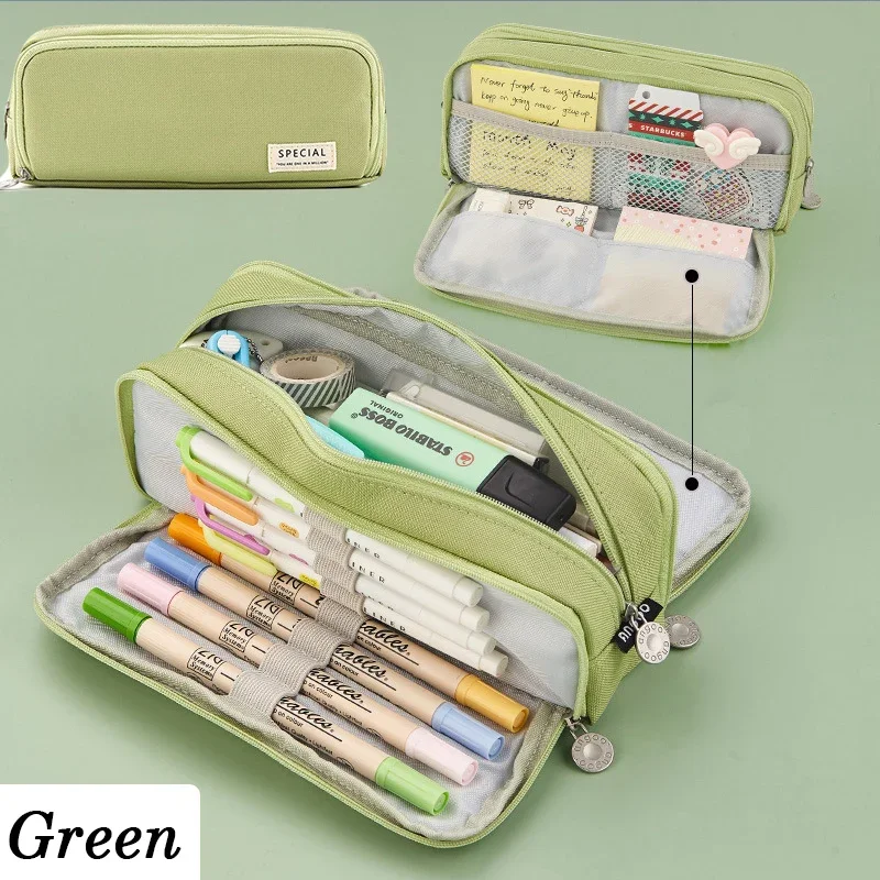 Stylish Foldable Pencil Case - Large Capacity Pen Holder and Desk Organizer