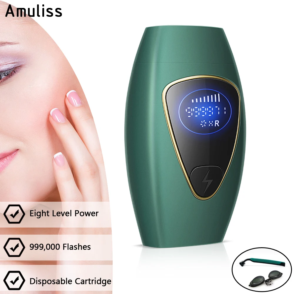 Amuliss At Home Laser Hair Removal Handset Devices Permanent Bikini Area Face Body Painless Light Hair Removal Devices For Women atomstack f1 laser engraver honeycomb working table 380x284mm working area