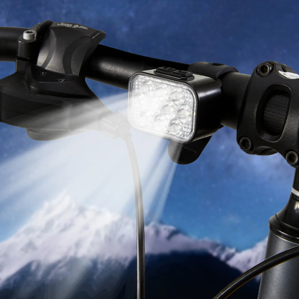 LED Outdoor Bike Headlight USB Rechargeable High Brightness Bike Headlight Waterproof Cycling Tail Lamp Bicycle Rear Night Light