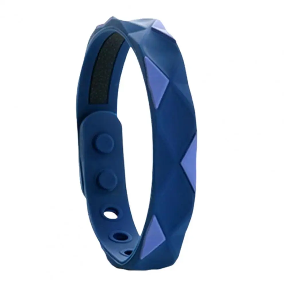 Sugar Regulator Bangle 6-Hole Adjustment Wrist Strap Portable Sports Wear Pain Relief Silica Gel Anti-static Bracelet Negative I