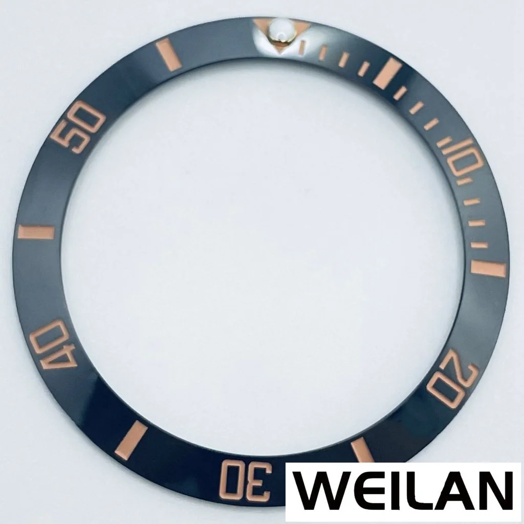 Ceramic & Aluminum GMT Diver-Style Bezel Insert for 40mm Cases - Premium Diving Accessory