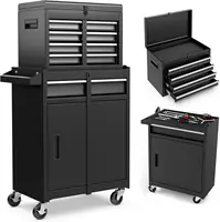 Tool Chest Cabinet Rolling- Heavy Duty Material & Lockable Top-Box & Storage Cabinet for Garage and Workshop - 5-Draw 1