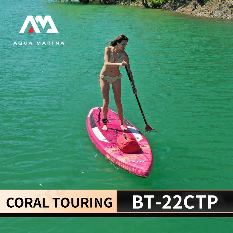 

AQUA MARINA 2023NEW CORAL TOURING Sup Surfboard Eva Non-Slip Stand Up 3.5m Inflation Surfing Fit Woman Long Voyage Paddle Board