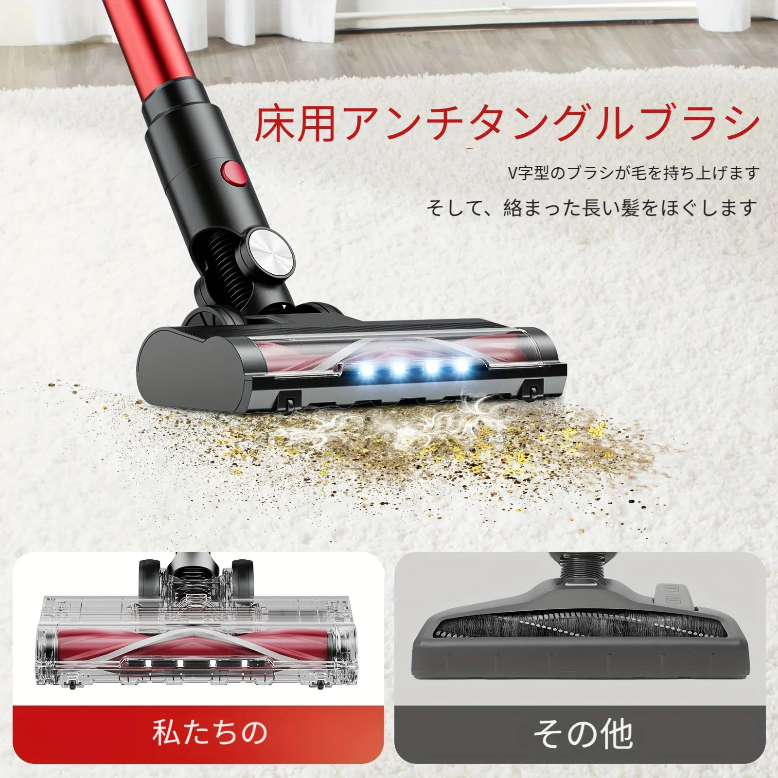 XINSHE コードレス掃除機 XINSHEのワイャレスハンドへルド掃除機。強力な38000paの吸引力