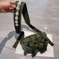 Popular Square Bolsa Spliced Bow Pearls Tote Bag Crossbady Shoulder Bags Daily Using Bolsas Casual All-match Bolsos Mujer 2