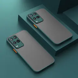 Shockproof Armor Matte Soft Case - Enhanced Protection & Style for Realme 9 Pro (Green)