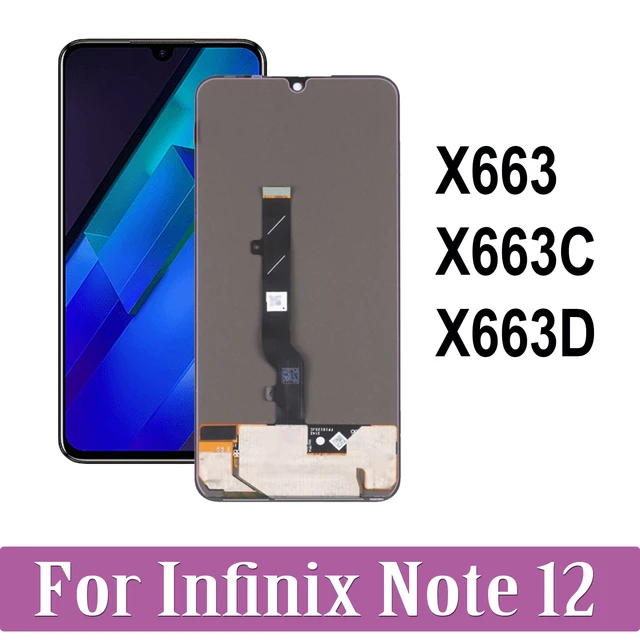 Infinix Note 12 - LCD Display + Touch Screen + Frame (Force Black) OLED