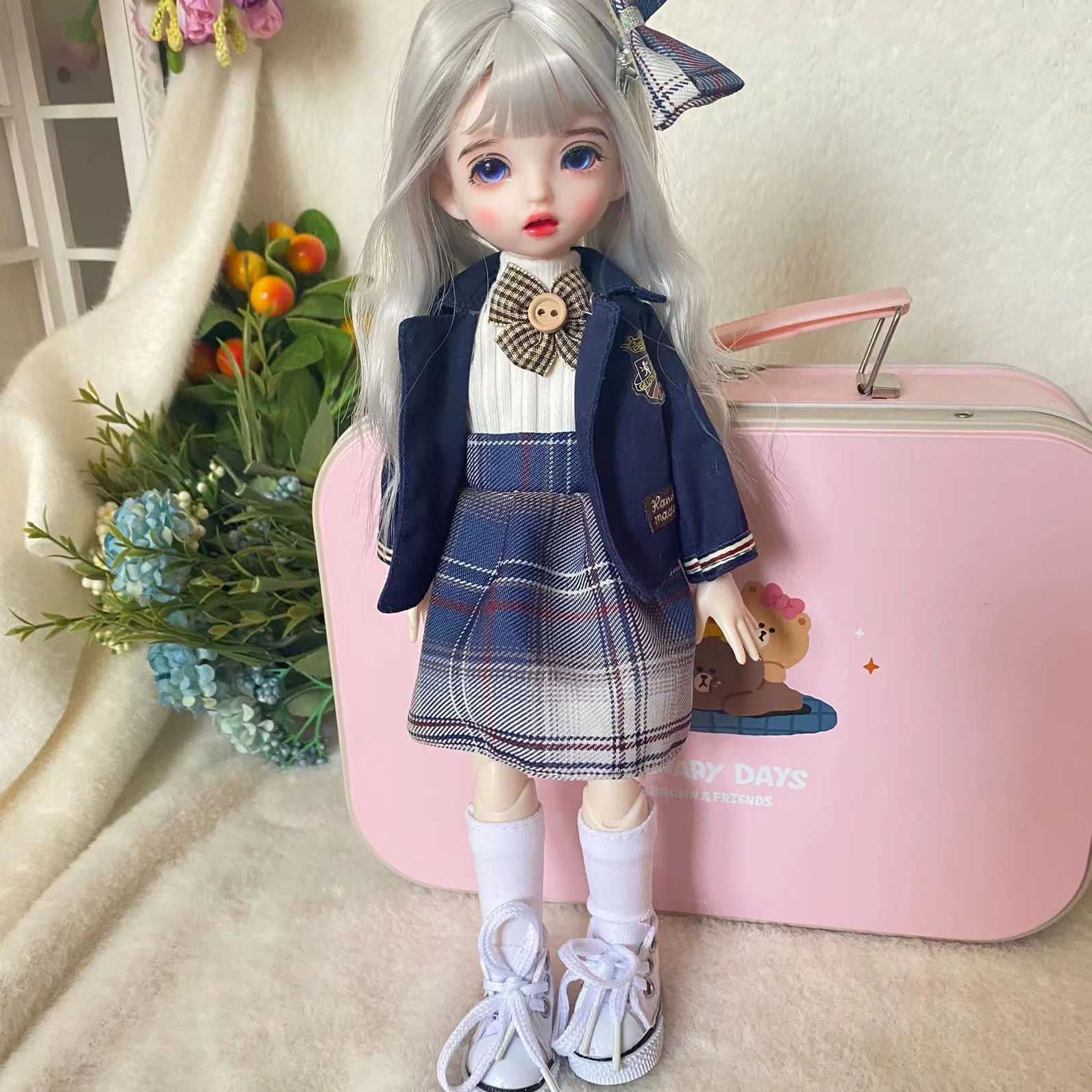 Customized Seconds issue 30CM 1/6 BJD Little Princess Doll 3D Eyes 23 Joints High Temperature Hair 6 Point BJD Dolls, Children's aesthetica issue 115