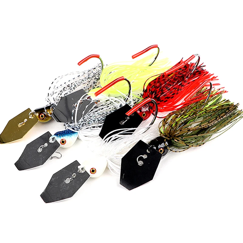 JOHNCOO 9g Metal Bait Spinner Bait Weedless Fishing Lure Buzzbait Wobbler  for Bass Pike Walleye Fish