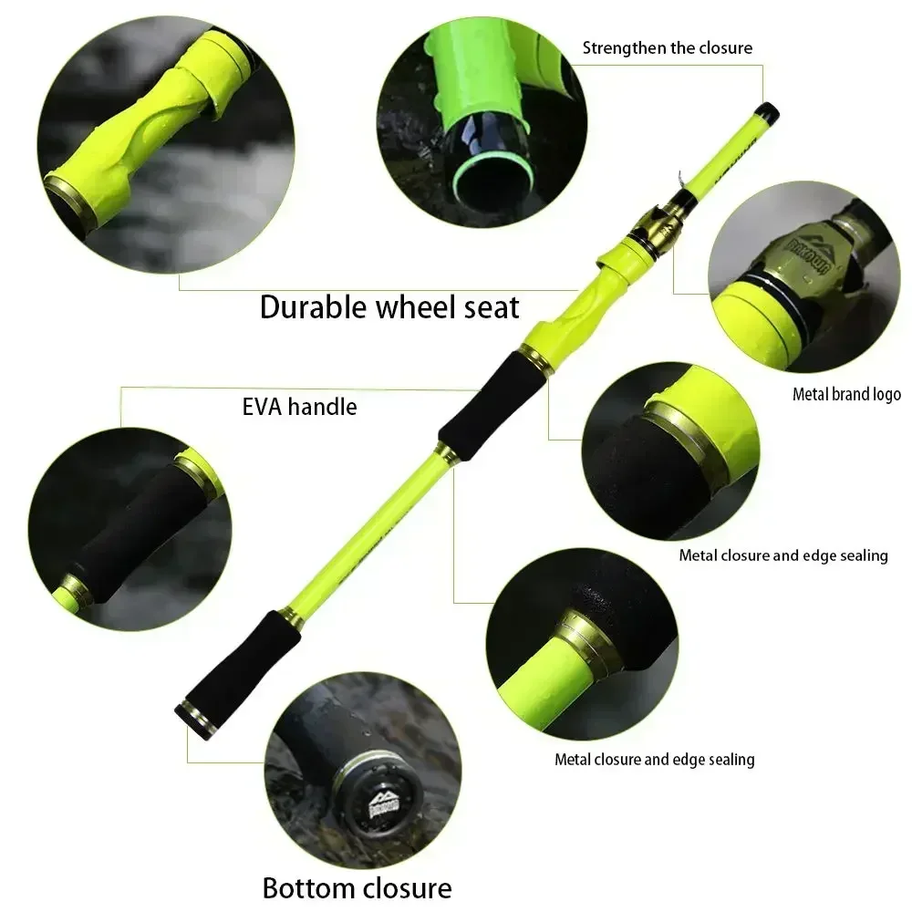 BAKAWA Casting Spinning Fishing Rod 2.1M 1.8M UltraLight