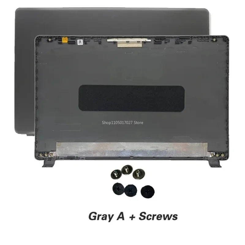 Sleek Gray 15.6'' Laptop Protective Back Cover Screen Shell