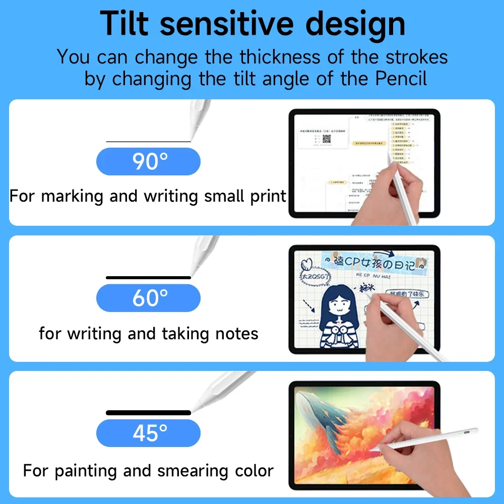 Enhanced High-Precision Active Stylus Pen with Palm Rejection and Tilt Sensitivity