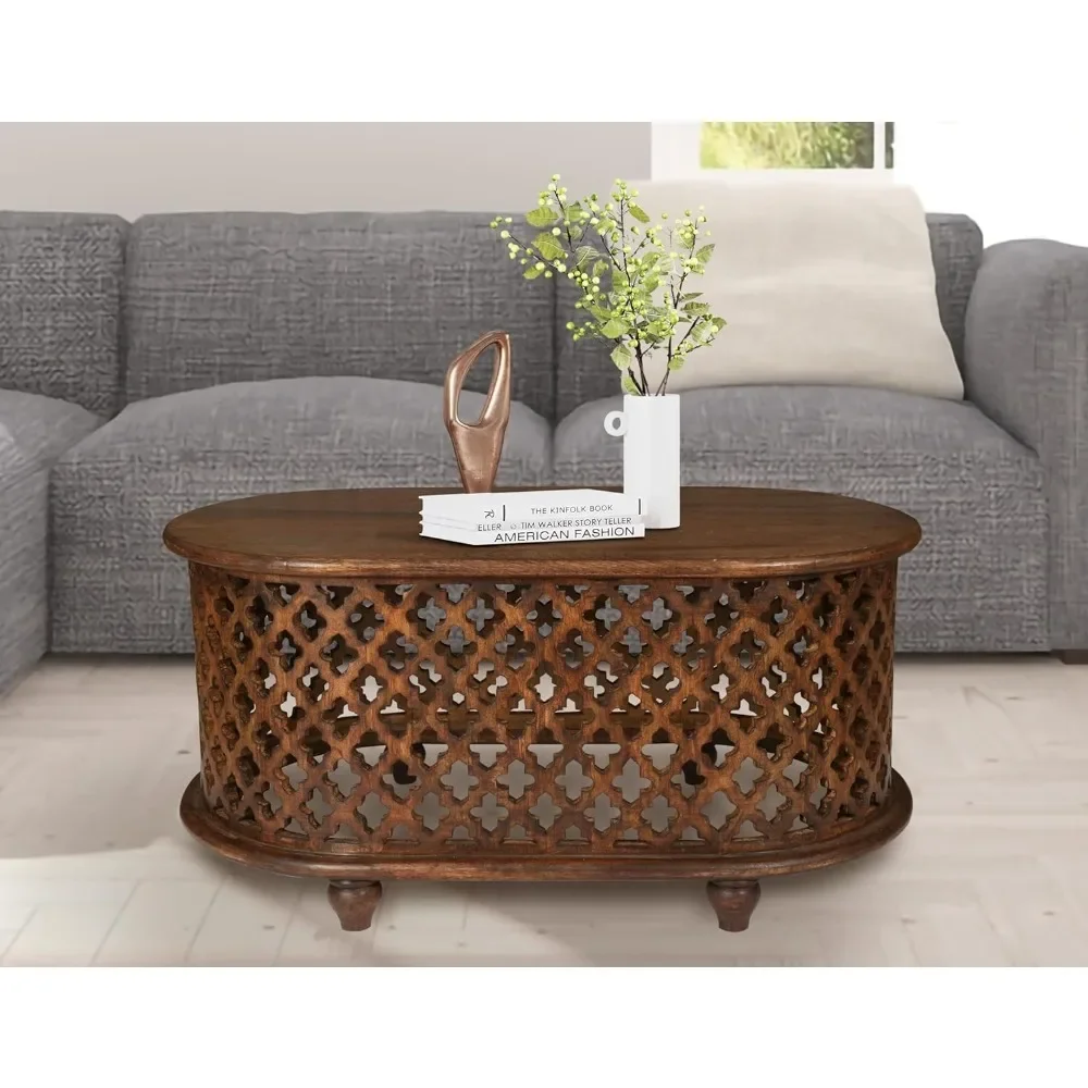 

Овальный деревянный журнальный столик для гостиной, чайная мебель для дома, бесплатная доставка