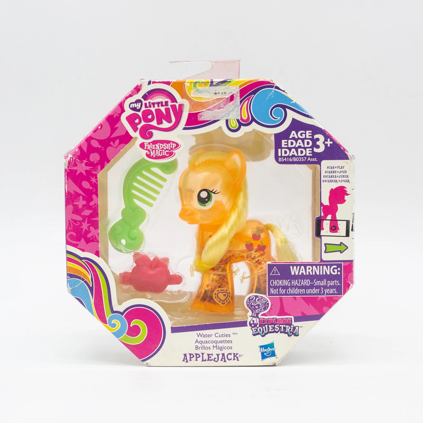 thumbnail image 1 of Figura de acción de Hasbro My Little Pony Collect Crystal Water Cutles transparente Pinkie Pie Rarity Equestria Diamond Mint modelo de juguete, 1 of 5
