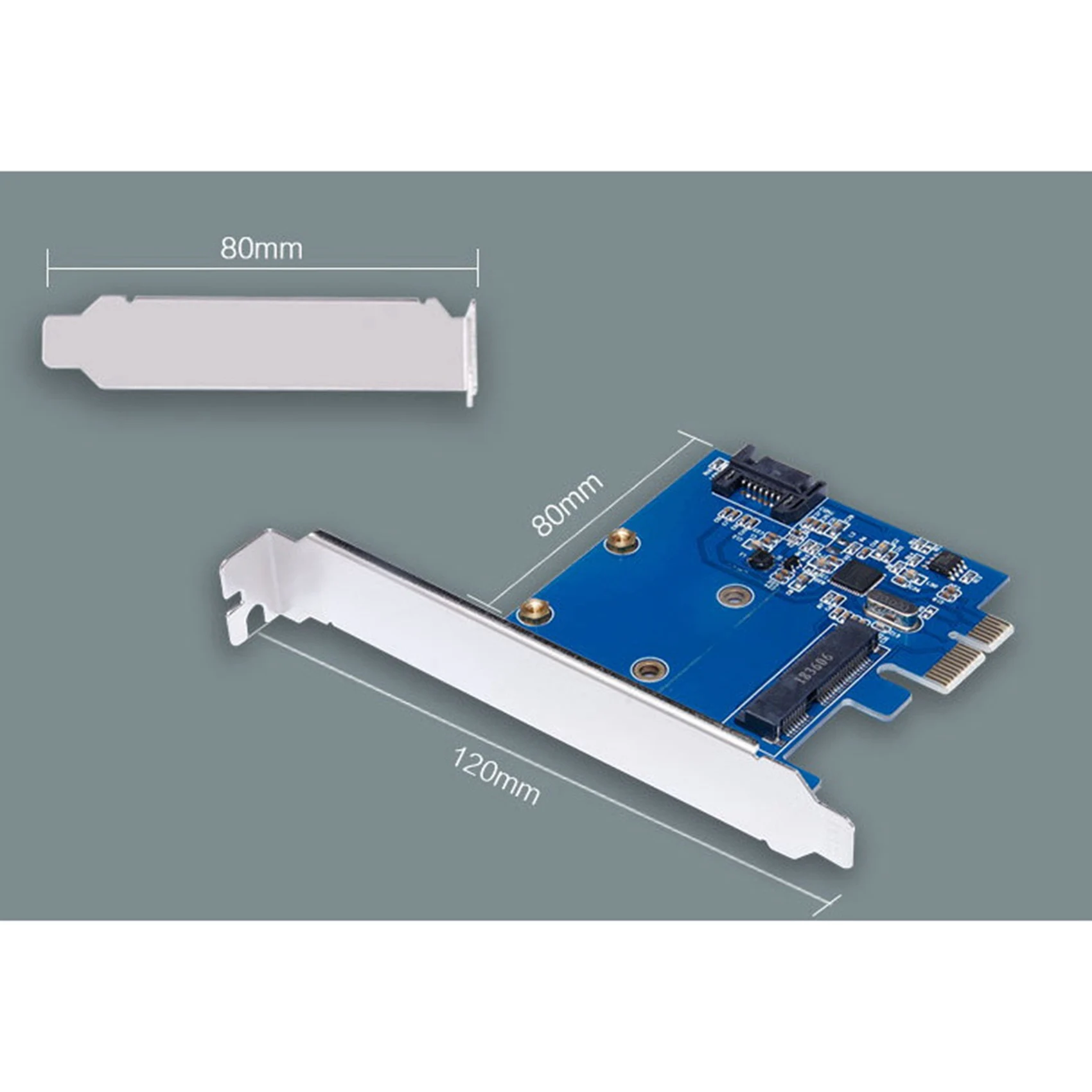 PCI-E 확장 카드, MSATA 어댑터 카드, 하드 디스크 어댑터 카드, MSATA + SATA3.0, ASM1061