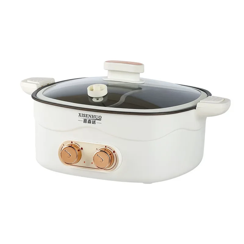 220V/ square two-pot multi-functional household electric hot pot integrated large capacity rice cooker 5