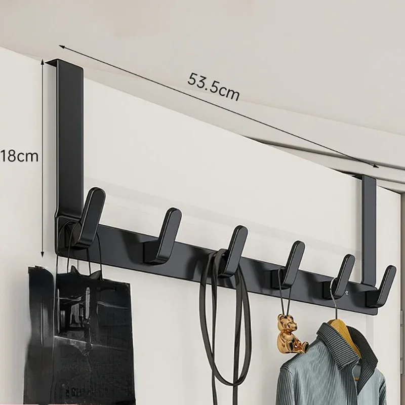 

Aluminum Door Organizer Bag Hook 2023 New Accessories Bathroom 5/6 Hanger Self-adhesive Cap Space Thickened Baseball