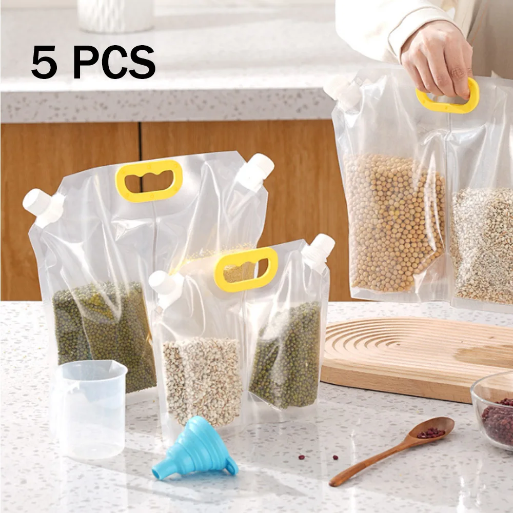 Transparent Storage Bag, Kitchen Storage Bag, Kitchen Grains Bag