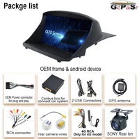 Systèmes intelligents de voiture pour Ford Fiesta Mk 7 2008 - 2019, lecteur stéréo Carpaly Android Auto, navigation GPS, autoradio, écran DSP 5