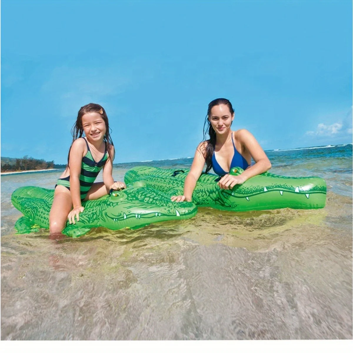 Crocodile Mounts Children's Double Water Inflatable Bed Mounts Water Supplies