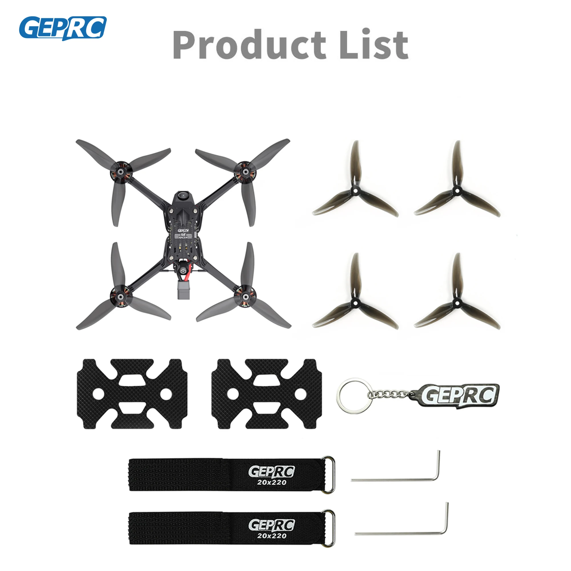 GEPRC Racer FPV Racing Drone TAKER F722 E55A Stack SPEEDX2 2207 TMOTOR F60PROV Drone Kit VTX Light Fast Freestyle RC Quadcopter 6