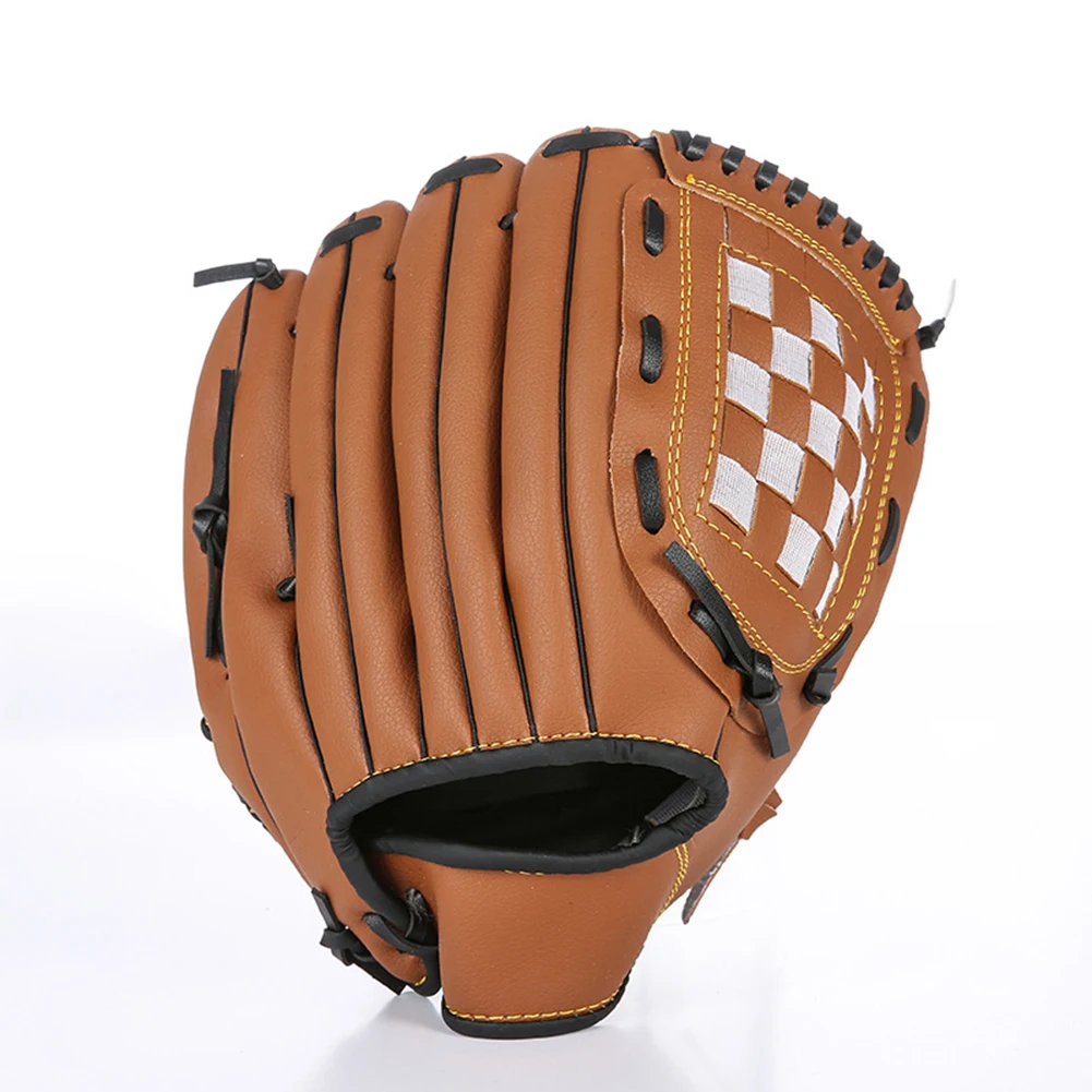 Baseball Glove Softball Glove PVC Imitation Leather Throw Training And Beginner Baseball Mitt Size 9.5"-12.5" For Kids