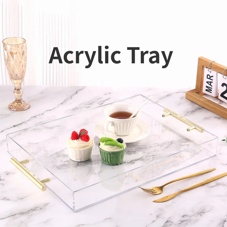 Vassoio Da Bagno In Acrilico Trasparente - Portasapone, Organizzatore Per Lavello, Design Elegante - Foto 3