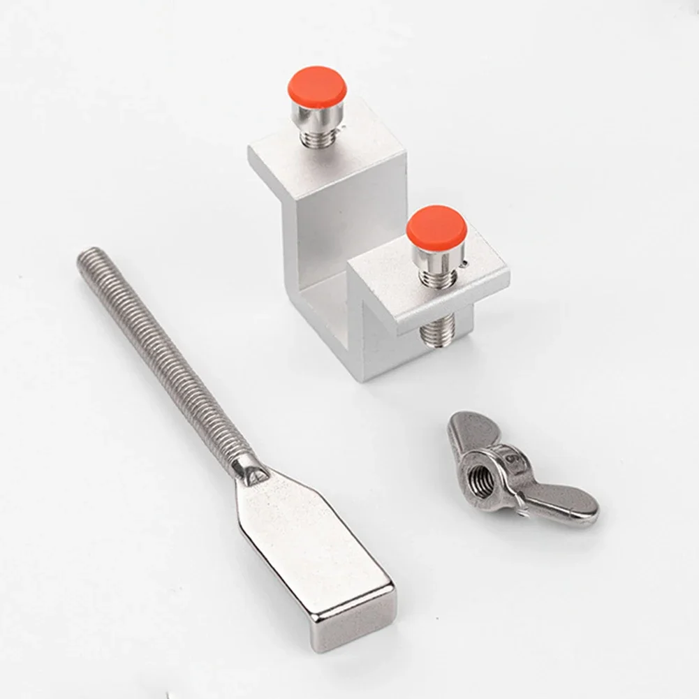 Portable Door Lock Dual Nut Door Lock Adjustment Thickened Body 4x2x0.74Inch Locks Hotel Household Hardware Accessories