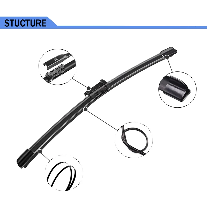 Wiper Blades For VW Amarok 2013-2017 Front  Windshield Clean Window Windscreen Auto Parts Car Rain Brushes 24''+24'' 4