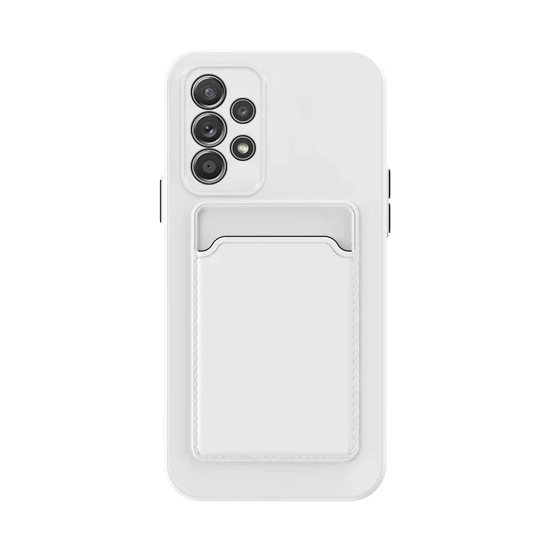 Premium Soft Silicone Card Holder Wallet Back Cover - Slot Design