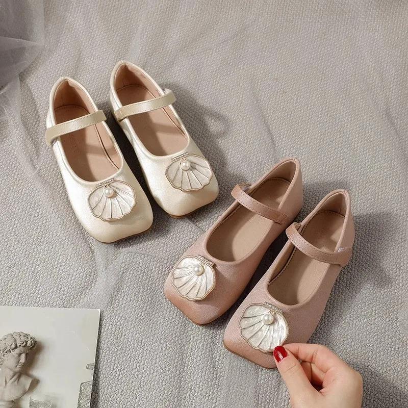 Children's Shoes Summer New Girls' Soft Sole Bow Sandals Princess Flat Ballet Shoe Non-slip Jelly Beach Shoes