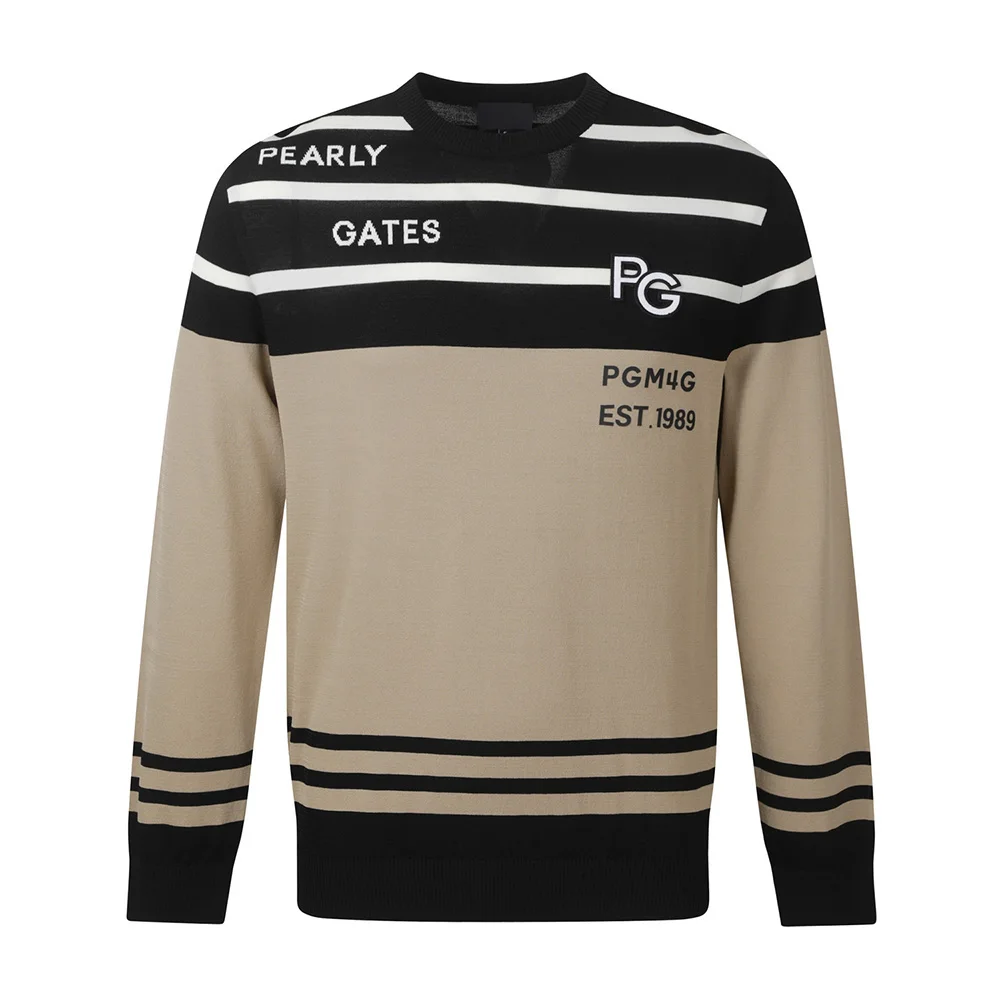 

"New Luxury and Trendy Men's Pullovers! Autumn Golf Warm Tops, Simple Korean Knitted Sweaters, Versatile for Sports!"