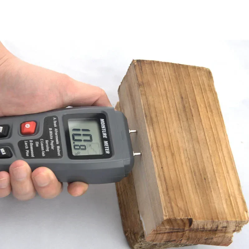 

Wood Tester Moisture Hygrometer With Damp Detector Display Professional Timber Meter Lumber Digital Handheld