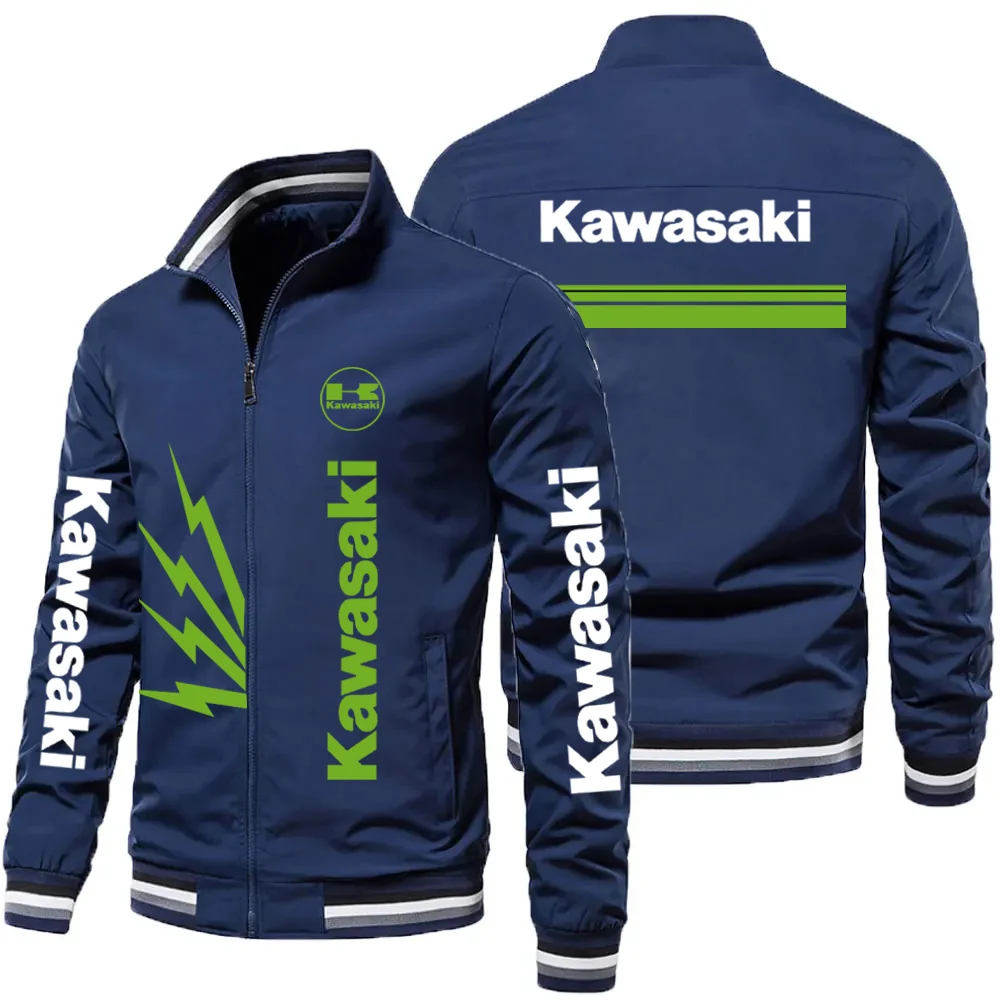 Kawasaki Motorcycle Logo Men's Zipper Jacket 2025 Spring