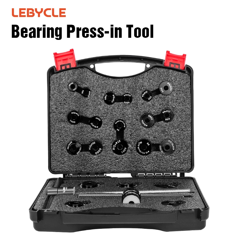 Kit de Presse et d'outils de démontage de roulement de moyeu de vélo de qualité supérieure - Compatible avec DT Swiss EXP, DT350, XD, Novatec - Outils de réparation de vélos de