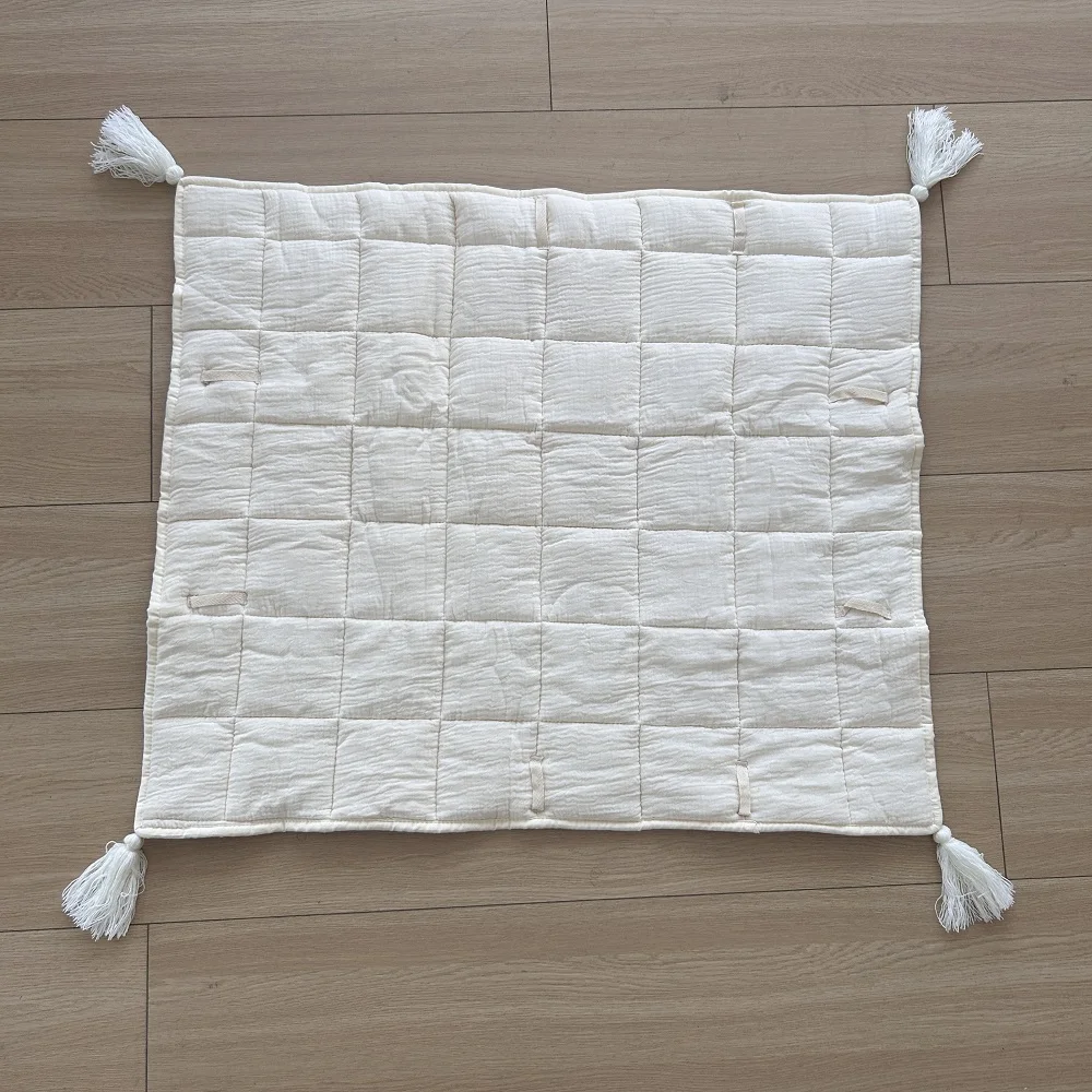 Baby Gym Aktivität Produkt Holz Gym Rahmen Matte Neugeborenen Aktivität Gym Blatt Baumwolle Kriech Matten Stern Wolke Hängen Anhänger Baby Spielzeug – Detail 6