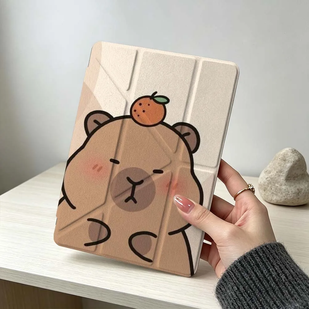Cartoon Capybara Soft Tablet Case