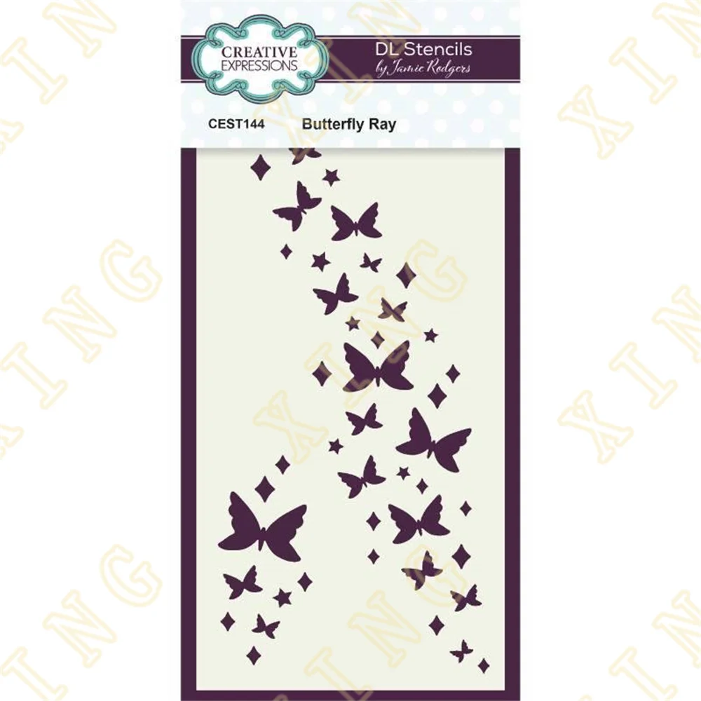

New Arrival Butterfly Ray DIY Layering Stencils Wall Painting Scrapbook Coloring Embossing Album Decorative Paper Card Template