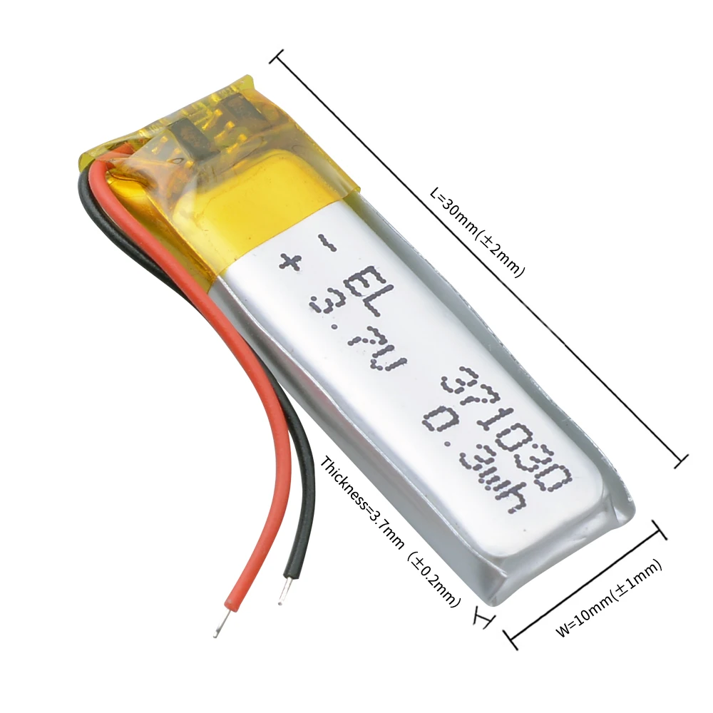 3.7V 0.3wh Li-Polymer Battery For Plantronics explorer 55 bluetooth headset Bracelet Wrist toys Remote controller 401030 371030 Rechargeable Lithium Batteries