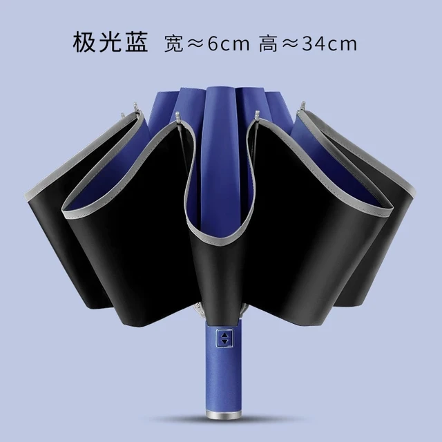 Xiaomi 10 Bordák Esernyő Teljesen Automatikus Fényvisszaverő Fordított Összecsukható Multifunkcionális Napfény És Eső Utazás - Image 4