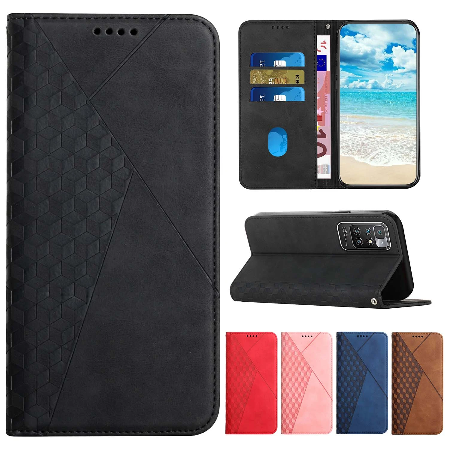 Leather Case For Tecno Spark Go 2020 Spark 6 Go 7 7t 8p Camon